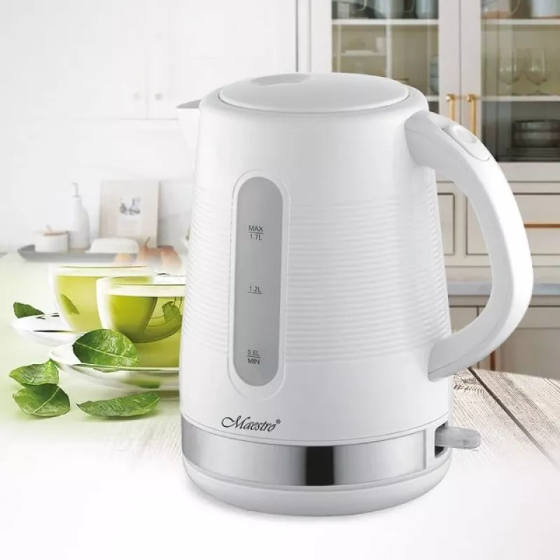 Maestro MR-035-WHITE βραστήρας 1,7L 2200W λευκός πλαστικός
