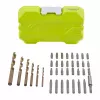 Ryobi RAK38SDD σετ 38 τεμ. τρυπανιών και κατσαβιδιών με 24 x 25mm μύτες κατσαβιδιού, μύτες τρυπανιών HSS και τοίχου, υποδοχές καρυδακιών, μαγνητική υποδοχή και βαλίτσα