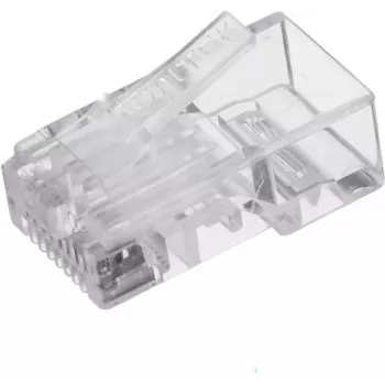 UNITEK RJ45 αρθρωτό βύσμα (8P8C) Cat.6, 100 τεμ., διαφανές