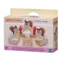 EPOCH Sylvanian Families Σετ καθιστικού τριών τεμαχίων - Σετ επίπλων σαλονιού με καναπέ, πολυθρόνες, τραπέζι & μαξιλάρια