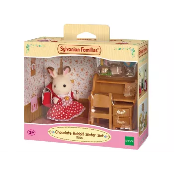 Sylvanian Families Chocolate Rabbit Sister Σετ γραφείου
