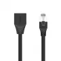UNITEK Cat6 UTP RJ45 καλώδιο επέκτασης M-F 5m μαύρο