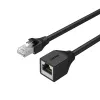 UNITEK Cat6 UTP RJ45 καλώδιο επέκτασης M-F 5m μαύρο
