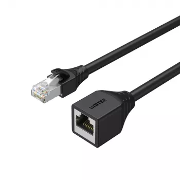UNITEK Cat6 UTP RJ45 καλώδιο επέκτασης M-F 5m μαύρο