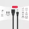 UNITEK Cat6 UTP RJ45 καλώδιο επέκτασης M-F 5m μαύρο