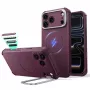 ESR Cyber Tough Kickstand θήκη MagSafe για iPhone 17 Pro Max / 18 Pro Max – σκούρο μπορντό