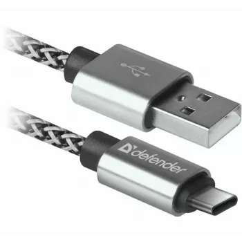 Defender Καλώδιο USB-A σε USB-C 1,0 m 2,1 A Λευκό