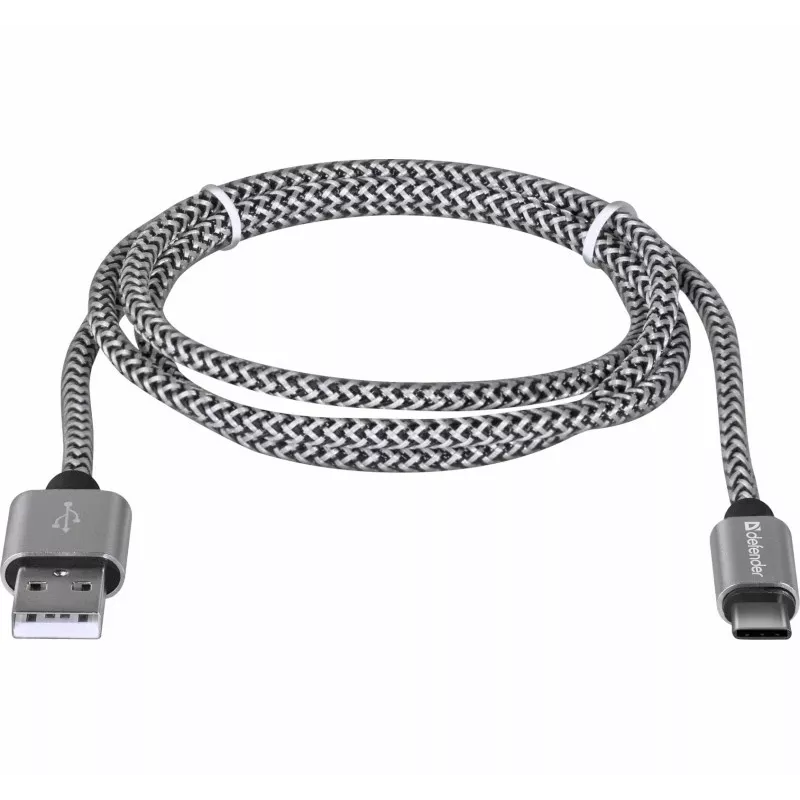 Defender Καλώδιο USB-A σε USB-C 1,0 m 2,1 A Λευκό