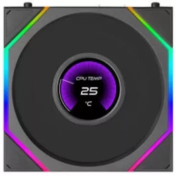 Lian Li UNI FAN TL120 LCD FLEX Wireless ARGB 120mm Ανεμιστήρας - Μαύρο