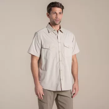 Craghoppers Kiwi II Κοντό μανίκι πουκάμισο - Oatmeal - L