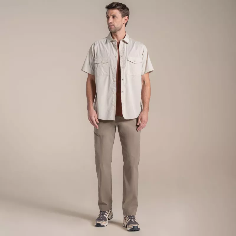 Craghoppers Kiwi II Κοντό μανίκι πουκάμισο - Oatmeal - L
