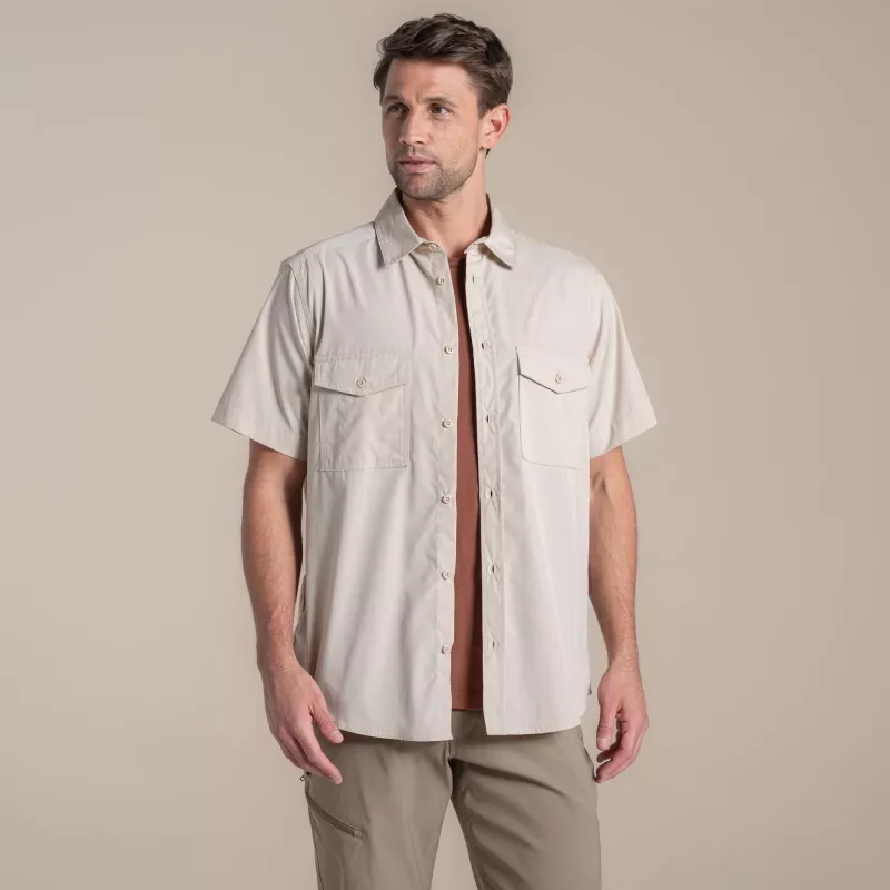 Craghoppers Kiwi II Κοντό μανίκι πουκάμισο - Oatmeal - L