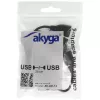 AKYGA AK-AD-13 USB 2.0 4-Port Hub, Μαύρο