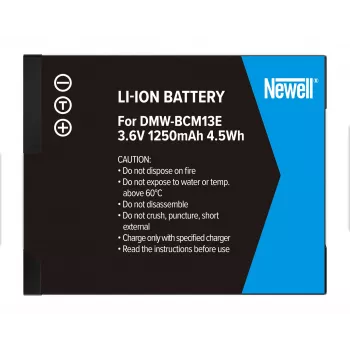 Newell Μπαταρία αντικατάστασης για Panasonic DMW-BCM13E (Li-ion, 3,6V, 1250mAh, 4,5Wh)