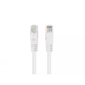 Lanberg PCU5-20CC-0100-W Συσκευασία 10 τεμ. Καλώδιο δικτύου Cat.5e UTP, 1m, Λευκό, Fluke Passed