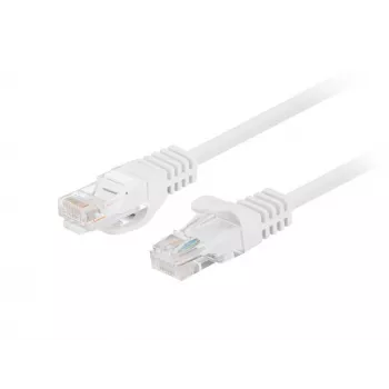 Lanberg PCU5-20CC-0100-W Συσκευασία 10 τεμ. Καλώδιο δικτύου Cat.5e UTP, 1m, Λευκό, Fluke Passed