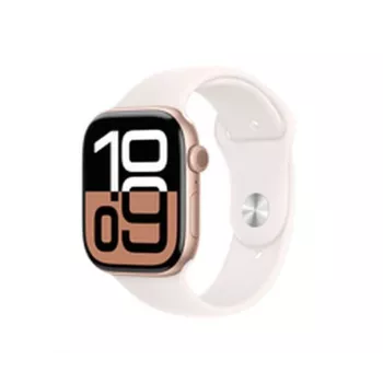 Apple Watch Series 10 GPS + Cellular 46mm Θήκη αλουμινίου με Rosé χρυσό Sport λουράκι