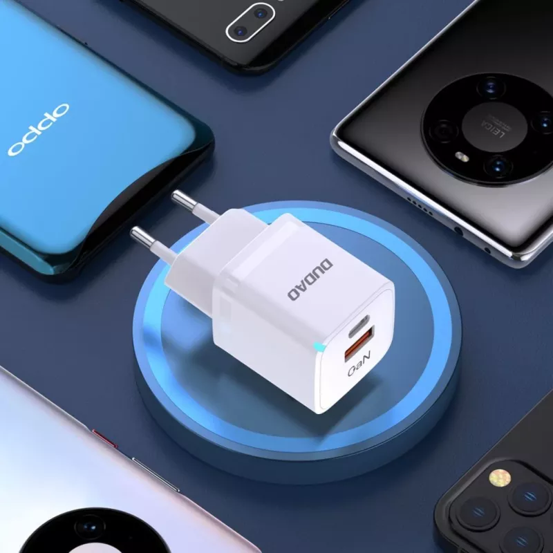 DUDAO A13Pro EU GaN 33W PPS USB-C/USB Φορτιστής τοίχου - Λευκό