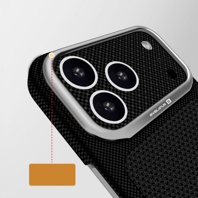 Evelatus Apple iPhone 18 Pro Carbon Premium Edition MagSafe θήκη βυσσινί