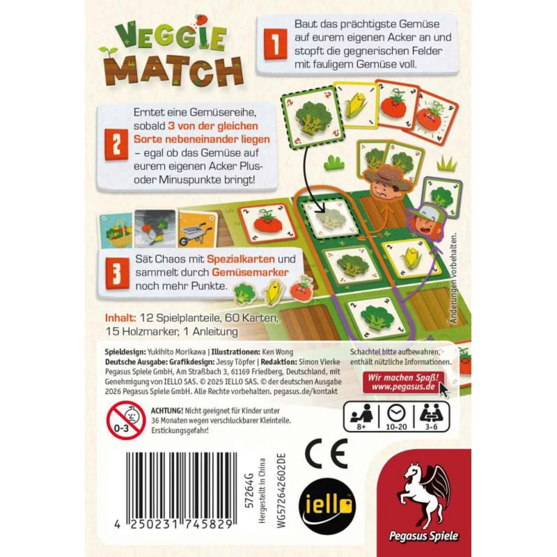 PEGASUS Veggie Match Παιχνίδι με κάρτες