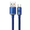 Baseus USB-A σε USB-C Καλώδιο Crystal Shine 100W 1,2m Μπλε