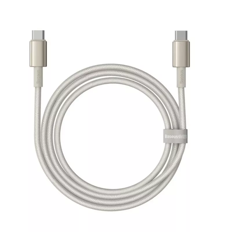Baseus Tungsten Gold USB-C σε USB-C Καλώδιο 100W 1m Χρυσό