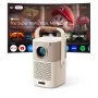 Yaber T2 Plus GTV 1080p 450 ANSI Google TV JBL Dolby Audio Φορητός προβολέας με μπαταρία - Μπεζ
