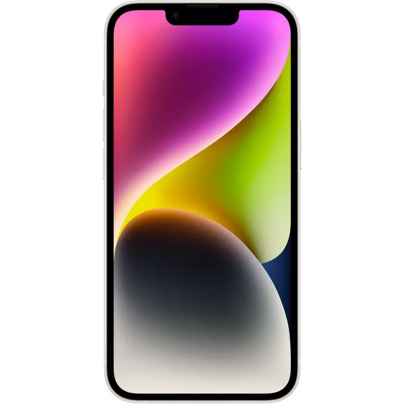 Apple iPhone 14 128GB Smartphone, Starlight (MPUR3PX/A)