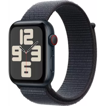 Apple Watch SE 2 GPS + Cellular 44mm, Μεσάνυχτα, Sport Loop (MRHC3ET/A)