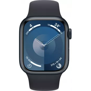 Apple Watch 9 GPS + Cellular 41mm, Μεσάνυχτα, Sport Band M/L (MRHT3ET/A)