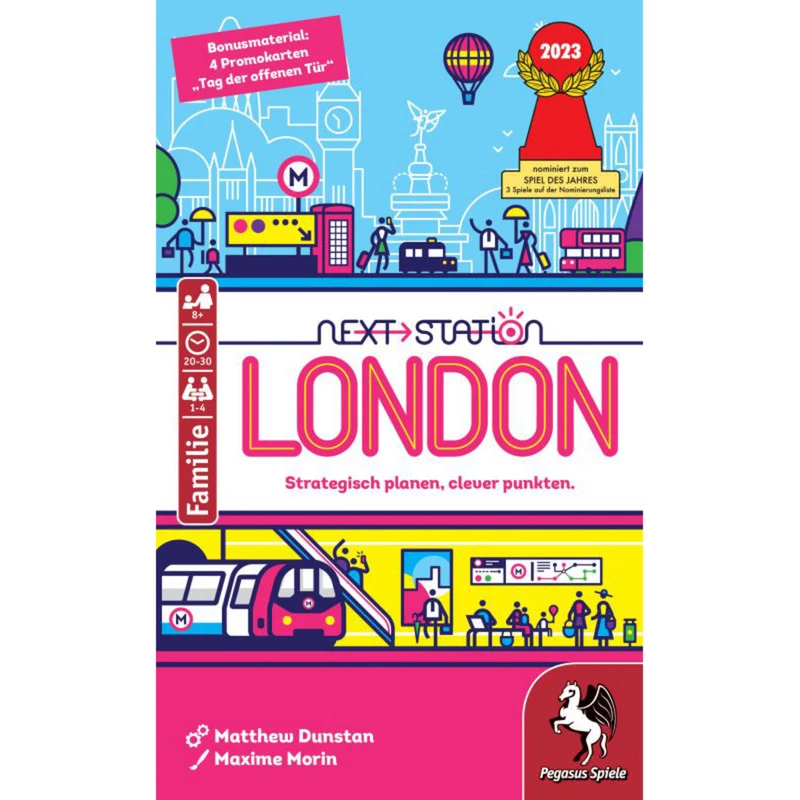 PEGASUS Next Station London - Επιτραπέζιο Flip & Write, 1-4 παίκτες, από 8 ετών