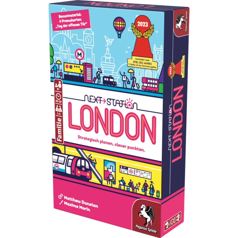 PEGASUS Next Station London - Επιτραπέζιο Flip & Write, 1-4 παίκτες, από 8 ετών
