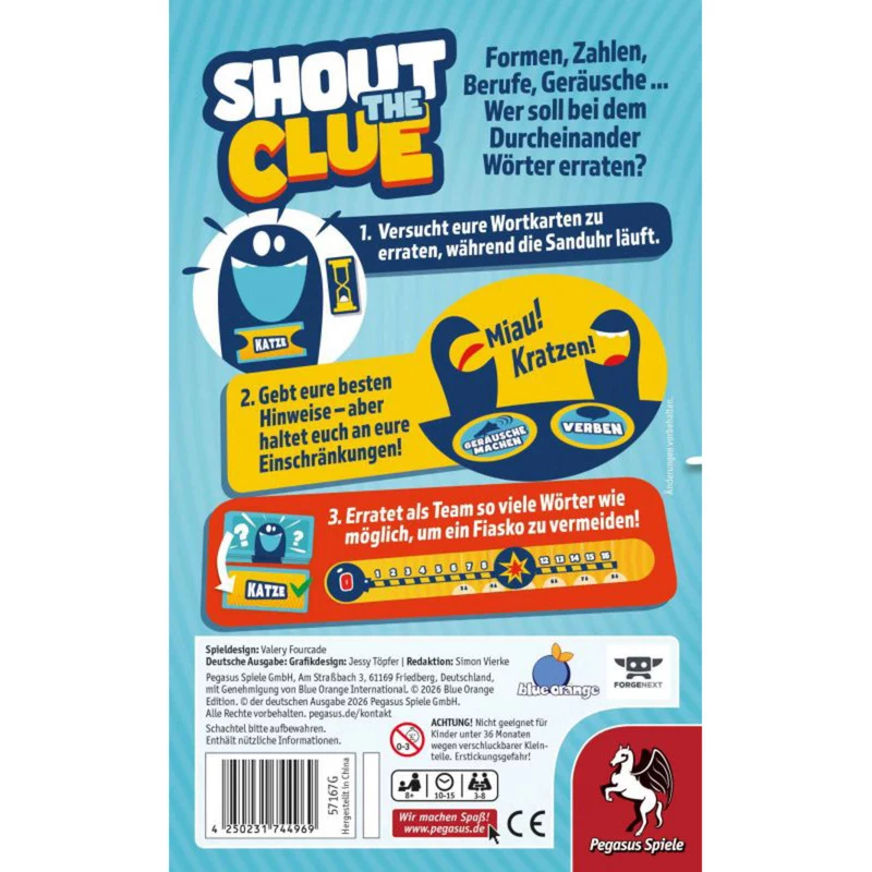 PEGASUS Shout the Clue Παιχνίδι Πάρτι