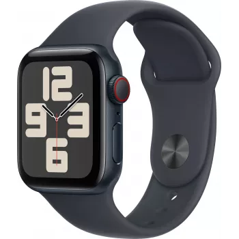 Apple Watch SE 2 GPS + Cellular 40mm, Μεσάνυχτα, Sport Band M/L (MRGA3ET/A)