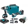 Makita DLX2592JX1 18V LXT Brushless Σετ 2 τεμαχίων με κρουστικό δράπανο, κρουστικό κατσαβίδι, 2x μπαταρίες 5,0Ah, ταχυφορτιστή και βαλίτσα Makpac