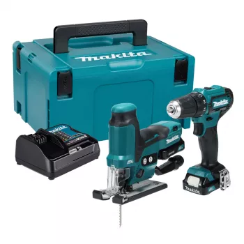 Makita CLX252SAJ 12V max CXT Σετ Συνδυασμού Μπαταρίας με Δράπανο-Κατσαβίδι DF333D, Παλμικό Κατσαβίδι TD110D, 2x 2,0Ah Μπαταρίες, Φορτιστή και Βαλίτσα Makpac