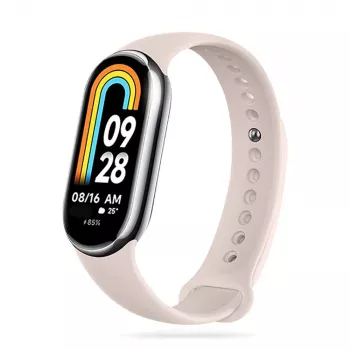TECH-PROTECT ICONBAND Σιλικονούχο ανταλλακτικό λουράκι για Xiaomi Smart Band 8 / 8 NFC, Μπεζ