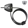 Master Lock Python ρυθμιζόμενο κλειδαριά καλωδίου 8417EURDPRO – 1,8 m πλεκτό ατσάλι, Μαύρο, 2 κλειδιά