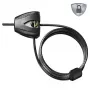 Master Lock Python ρυθμιζόμενο κλειδαριά καλωδίου 8417EURDPRO – 1,8 m πλεκτό ατσάλι, Μαύρο, 2 κλειδιά