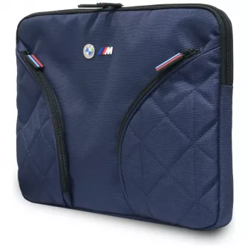 BMW Θήκη laptop από νάιλον 14 ίντσες Μπλε μαρέν με μεταλλικό λογότυπο και θήκες αξεσουάρ