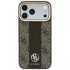 Guess 4G Stripe Round and Classic Logos MagSafe-Θήκη για iPhone 18 Pro / 17 Pro - Καφέ