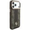 Guess 4G Stripe Round & Classic Logos Θήκη MagSafe για iPhone 18 Pro Max / 17 Pro Max - Καφέ