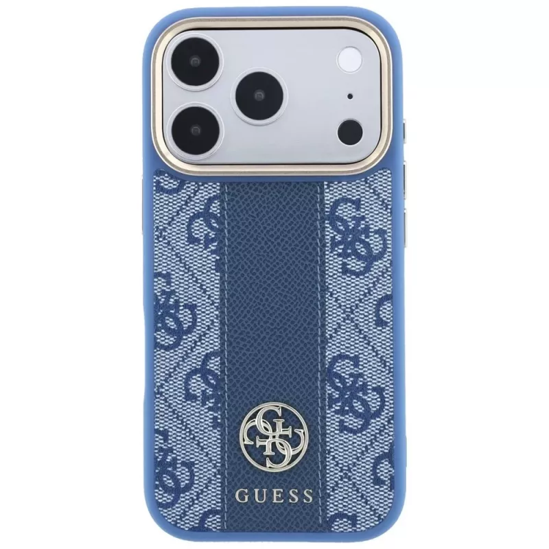 Guess 4G Stripe Round Classic Logos Θήκη MagSafe για iPhone 18 Pro Max / 17 Pro Max - Μπλε
