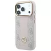 Guess 4G Stripe Round & Classic Logos MagSafe θήκη για iPhone 18 Pro / 17 Pro - ροζ