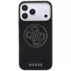 Guess Perforated 4G Gold Logo MagSafe θήκη για iPhone 18 Pro / 17 Pro, μαύρο
