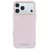 Guess Perforated 4G Gold Logo MagSafe θήκη για iPhone 18 Pro / 17 Pro - ροζ