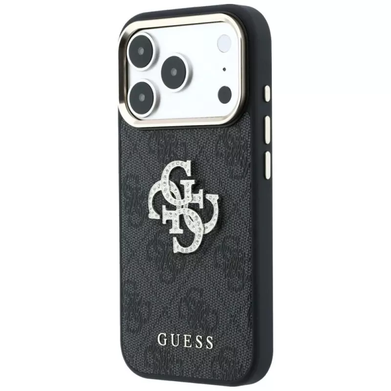 Guess 4G & Big Strass Logo θήκη για iPhone 17 Pro Max / 18 Pro Max - μαύρο