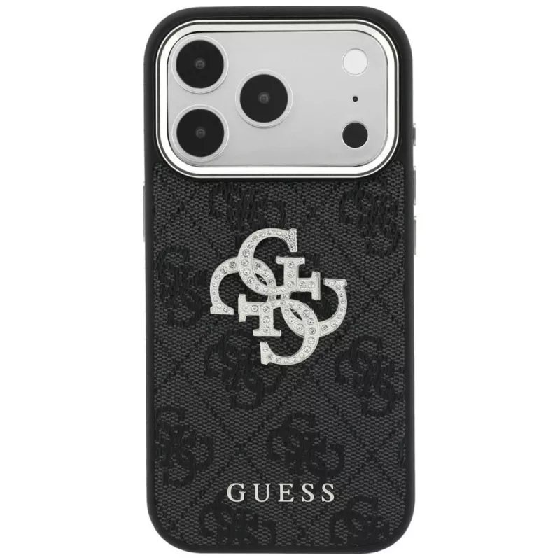 Guess 4G & Big Strass Logo θήκη για iPhone 17 Pro Max / 18 Pro Max - μαύρο