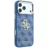 GUESS 4G & Big Strass Logo σκληρή θήκη για iPhone 18 Pro / 17 Pro - μπλε