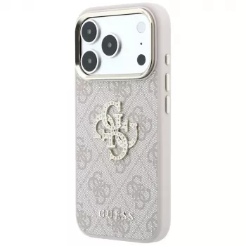 Guess 4G Big Strass Logo θήκη για iPhone 17 Pro / 18 Pro - ροζ
